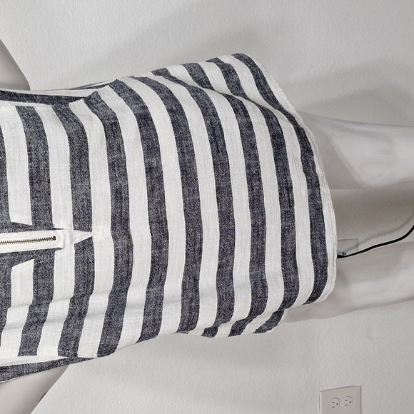 Soft Surroundings Black and White Dolman Sleeve Linen Blend Sundress Size L - Picture 9 of 15